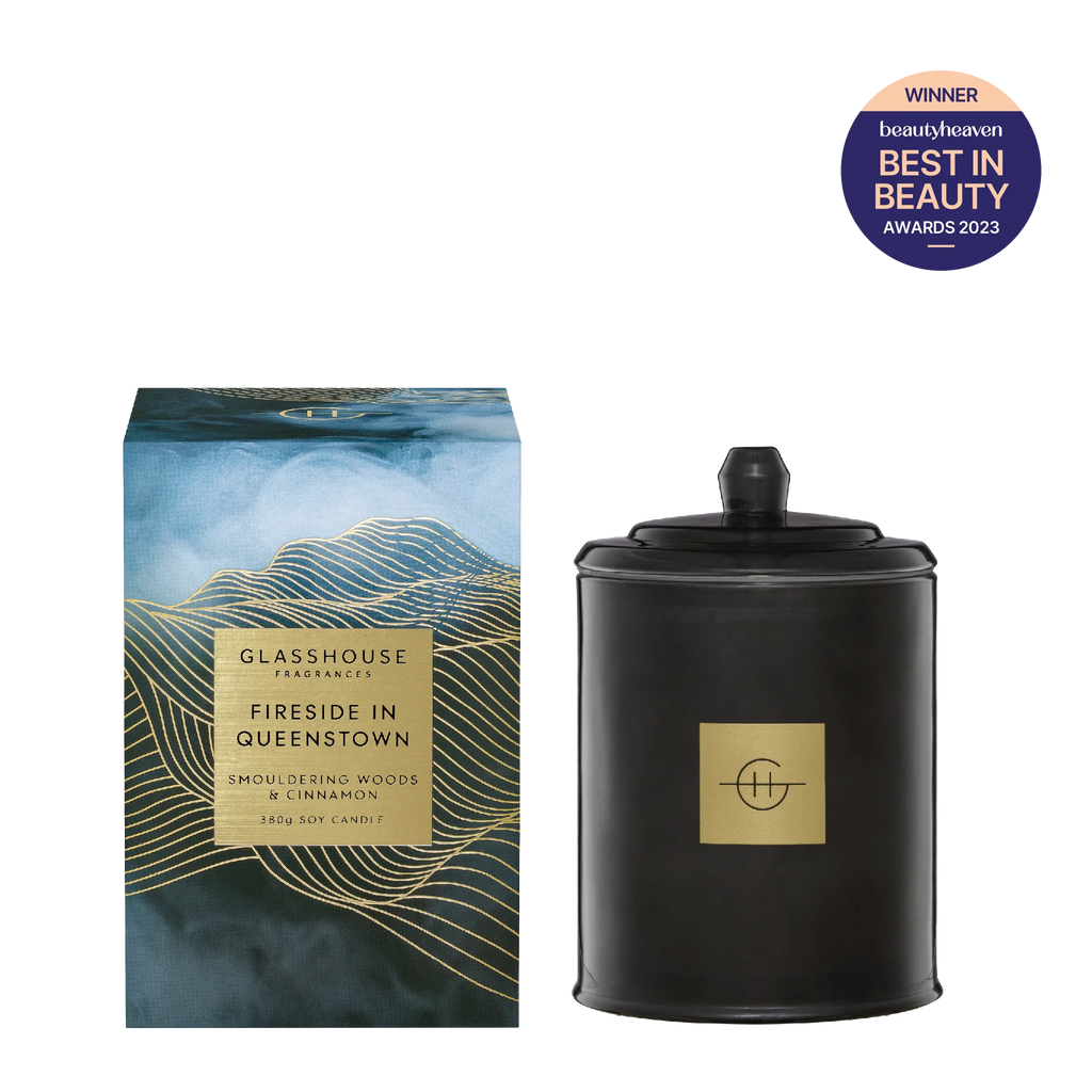 GLASSHOUSE FRAGRANCES Fireside in Queenstown 380g Candle