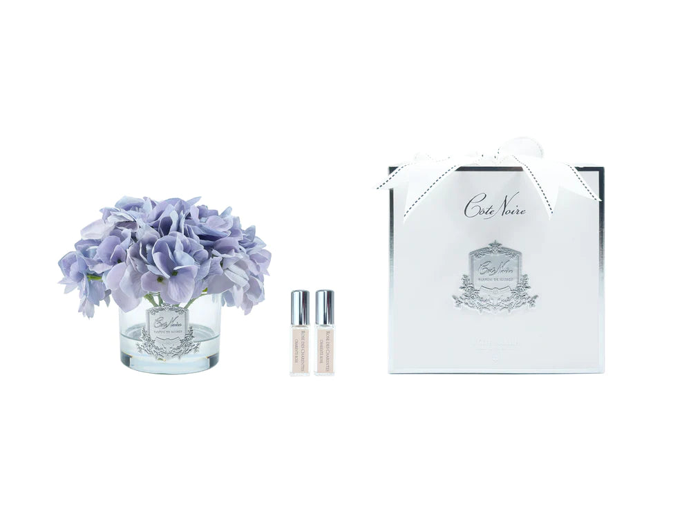 COTE NOIRE Perfumed Natural Touch Hydrangeas - Blue