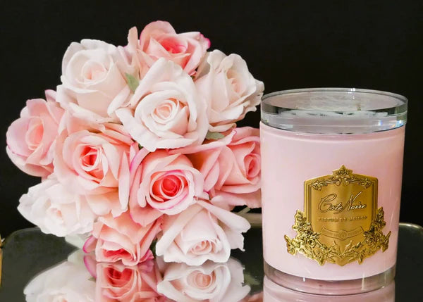 COTE NOIRE Candle Pink Gold Badge - Pink Champagne 450g