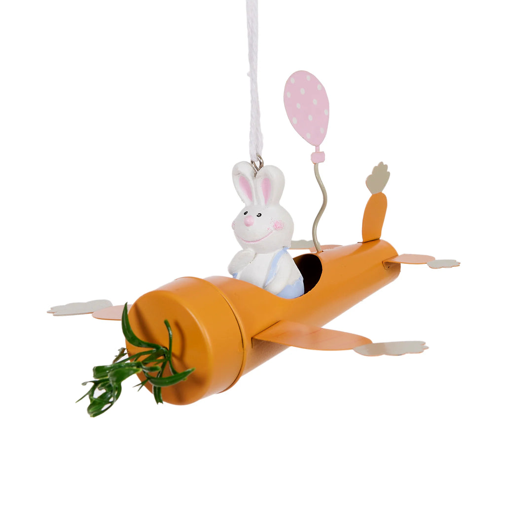 HOLLY & IVY Hanging Carrot Plane With Balloon