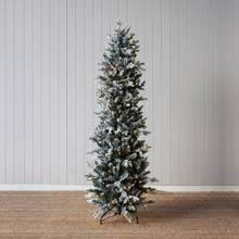 European Fir Snow Pre Lit 6ft Christmas Tree 320 LED
