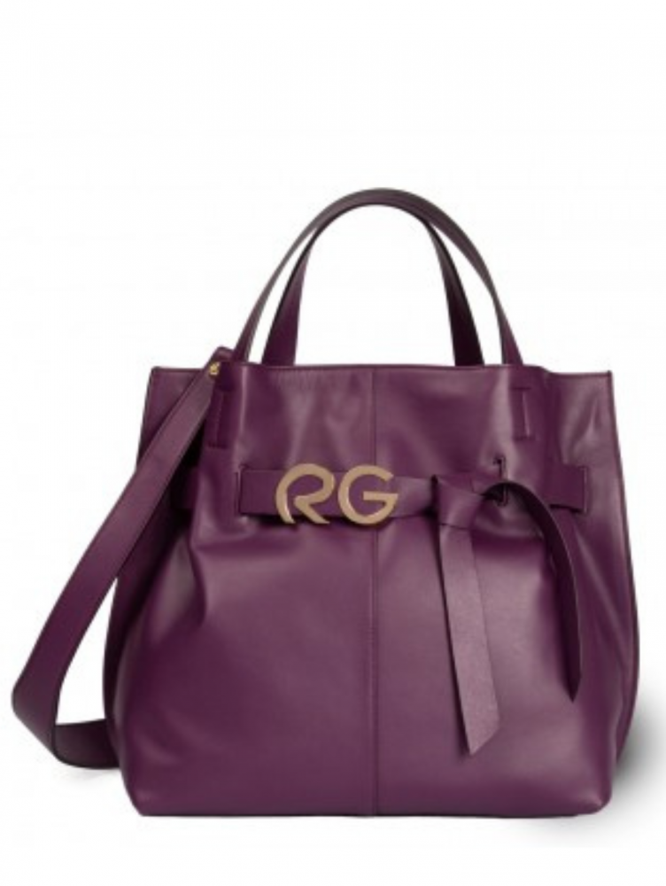 Roberta Gandolfi Rg Lola Small - Black And Acacia Top Handle Bag