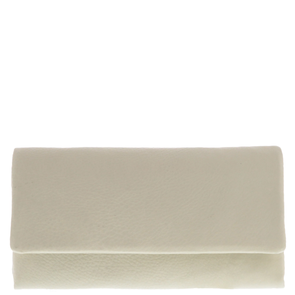 MONIQUE Bailey Flap Tri-Fold Wallet - Beige